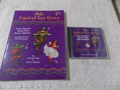Learn Spanish Fun & Easy With Rhythm, Over 20 Songs, Language, Dance, CD & Book
