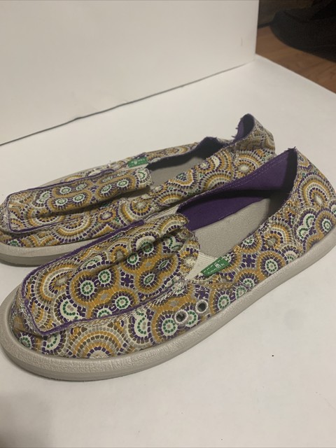 sanuk donna crochet black