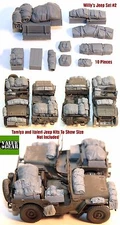 1/35 Scale Willys Jeep Set #2 - 10 Pieces - Resin Stowage ValueGear