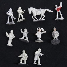 D D Dungeons Dragons Metal Miniatures RPG Grenadier 70's 80's Lot of 10 A62