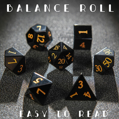 DND Set 7 Dadi Poliedrici: Dadi In Resina Per Dungeons And Dragons, Pathfinder, MTG - Verde Con Anello Dorato