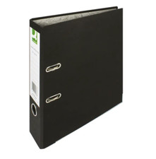 10 Q-Connect Lever Arch File Paperbacked A4 Black + Free Next Working Day Del