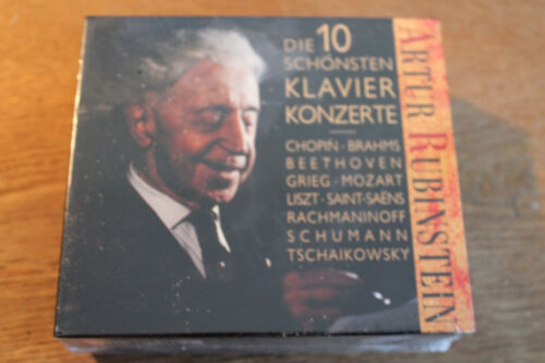 Artur Rubinstein - 10 Schönsten Klavierkonzerte [5 CD Box] NEU OVP RCA Brahms .. - Bild 1 von 2