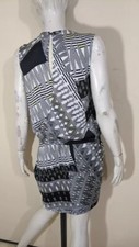 Robe Grise IKKS Taille 38 - Avec Ceinture, Manches Longues - Occasion TBE