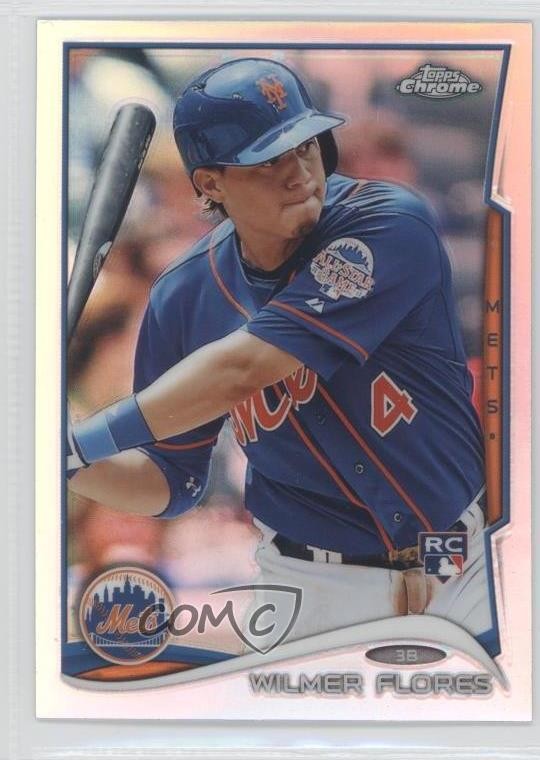 2014 Topps Chrome Refractor Wilmer Flores #67 0c2