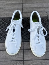 Rothy's The Lace Up Sneaker Size 9 Bright White Textile EXCELLENT Condition