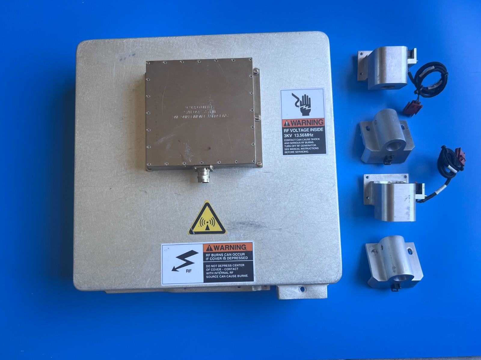 Applied Materials Delta/SACVD Lid and RF Filter and Clamp parts AMAT CVD