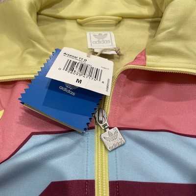 Adidas Originals Arsenal TT geometric track jacket pastel yellow