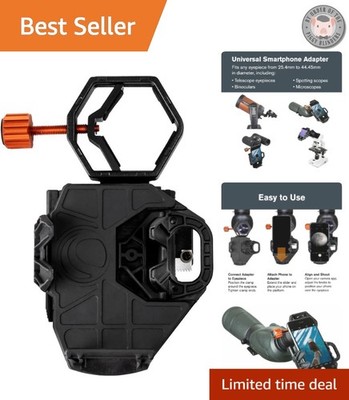 NexGO Universal Smartphone Adapter for Telescopes: 2-Axis Precision Alignment