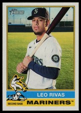 2025 Topps Heritage #634 Leo Rivas Seattle Mariners