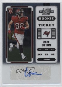 2022 Panini Contenders Optic Rookie Ticket Auto Cade Otton #148 Rookie Auto RC