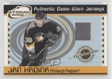 2001-02 Pacific Atomic Game-Worn Jerseys Jan Hrdina #44 2d8