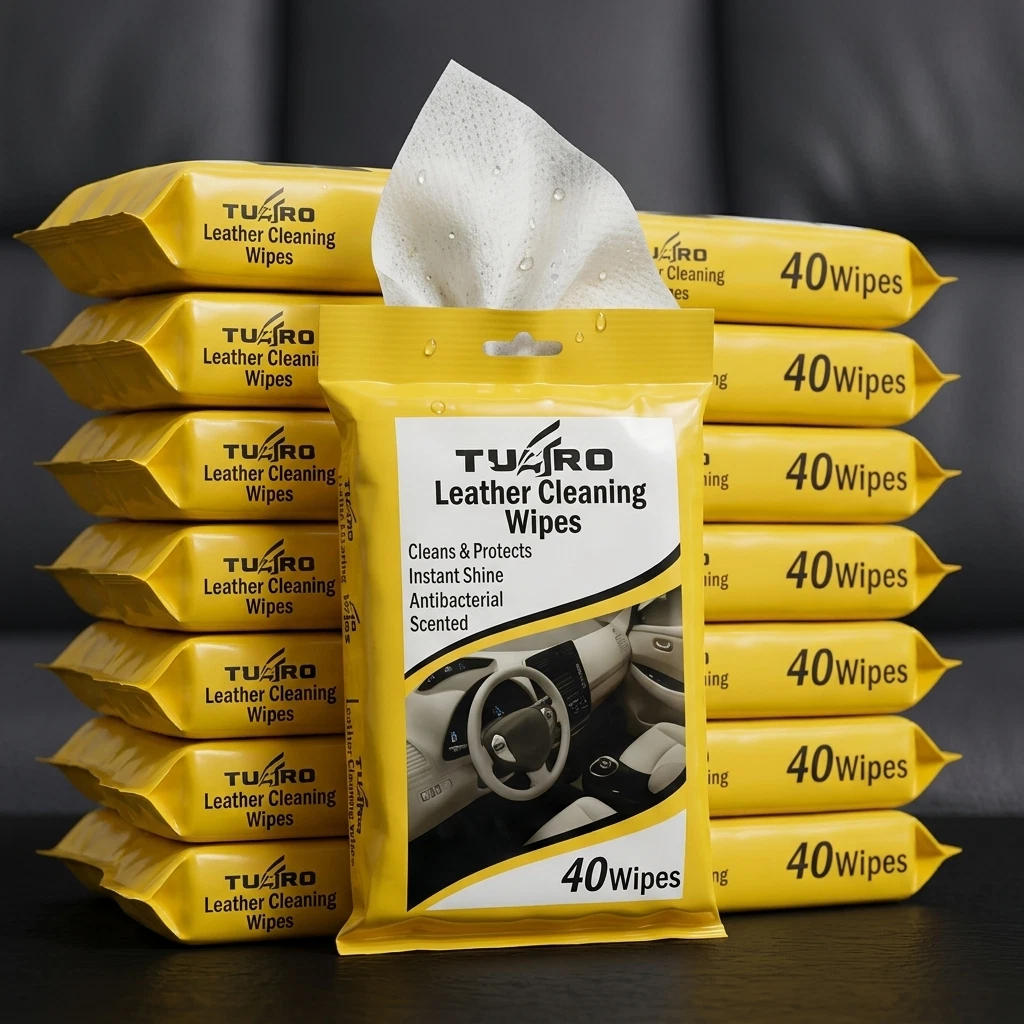 TUFROX Bulk 20 Pack 800 Wipes Car Leather Seat Cleaner