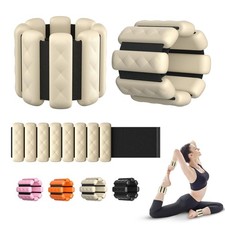Pilates Wrist and Ankle Weights Adjustable Weighted Bangles Men Women Fitness