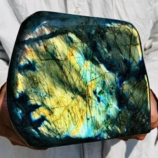 4.51LB Natural Labradorite Quartz Crystal Freeform Mineral Specimen Healing
