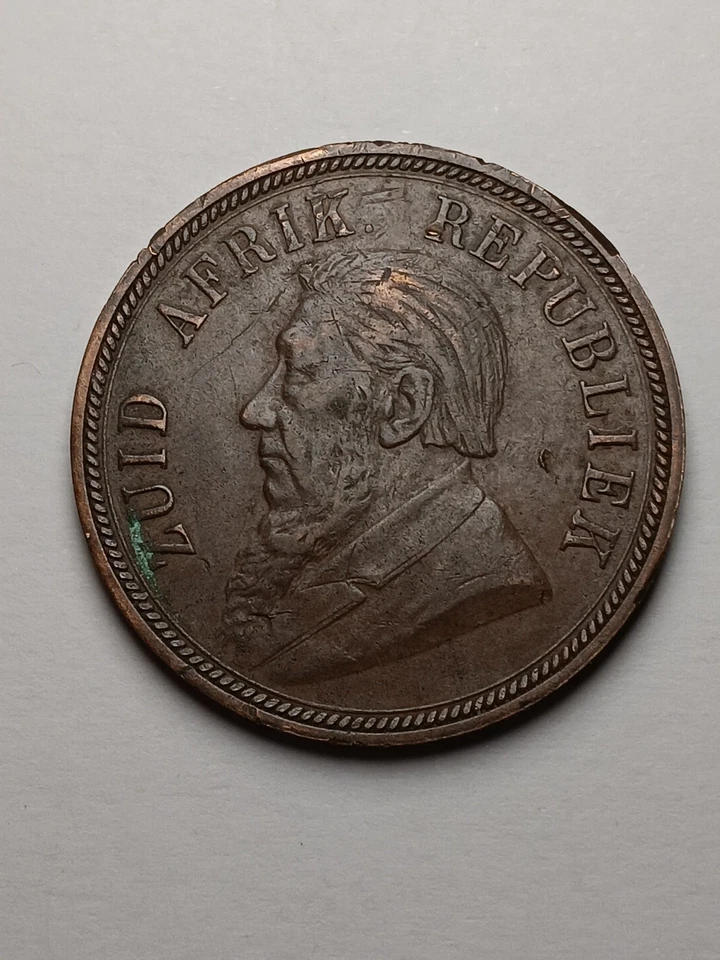 1898 South Africa Republic Paul Kruger 1 Penny - Image 2 of 4
