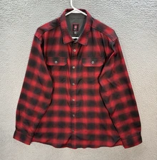 Swiss Tech Shirt Adult XL Multicolor Plaid Check Performance Stretch Workwear