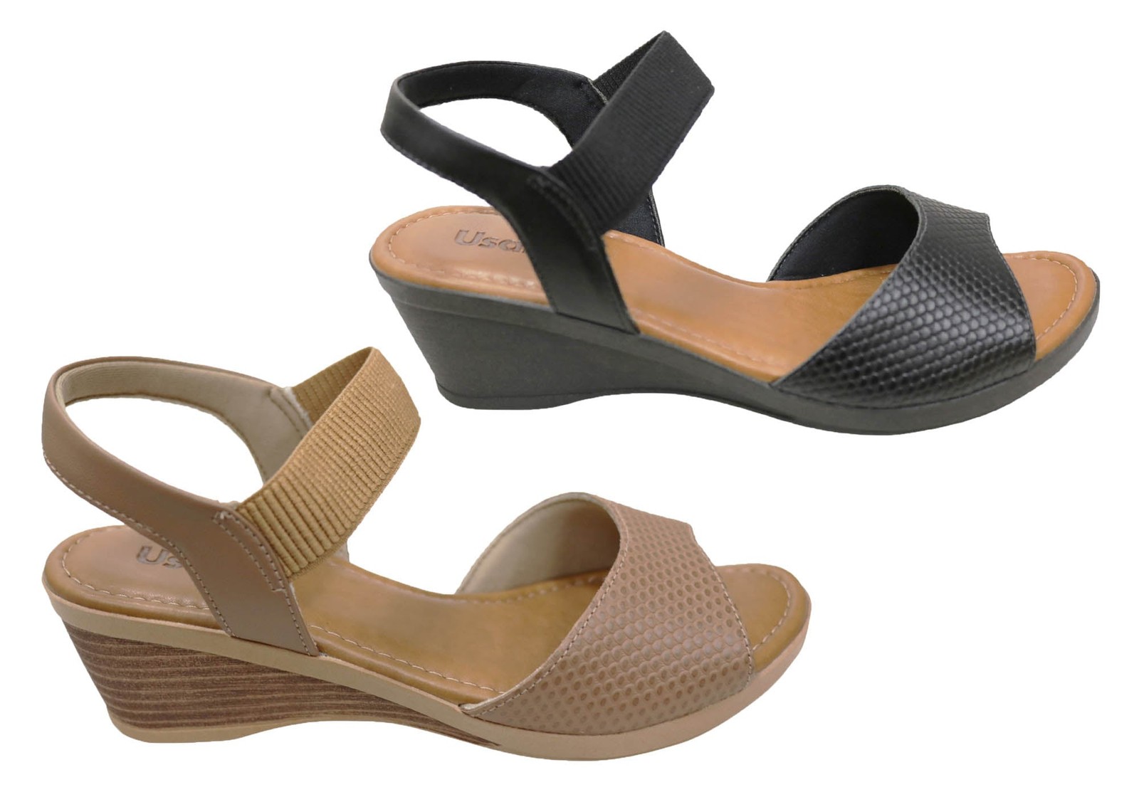 Usaflex Adira Womens Leather Comfort Sandals Handcrafted in Brazil