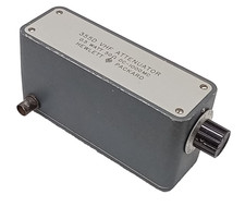 HP 355D VHF Attenuator 0.5 Watt 50 Ohm DC-1000 MHz, 0-120 dB, step 10 dB.