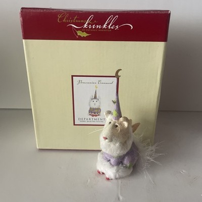 Abteilung 56 Krinkles Weihnachten Pommerscher Hund Ornament 10 cm hoch