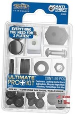 Ultimate Pro Kit Locking Fasteners, Matte Black, Steel