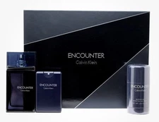 CALVIN KLEIN ENCOUNTER FOR MEN 3 PIECE GIFT SET EAU DE TOILETTE SPRAY 100ML