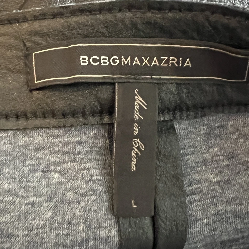 Minifalda asimétrica de cuero sintético BCBGMaxazria talla L punk grunge fiesta gótica Foto 3 de 4