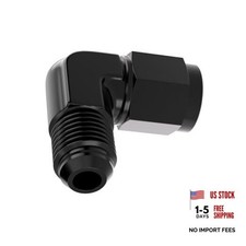 6AN Female to 6AN Male Flared Aluminum 90 Swivel Fitting - 6AN-90 90 Degree