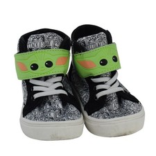 Kids The Mandalorian Baby Yoda High Top Sneakers Shoes Size 8