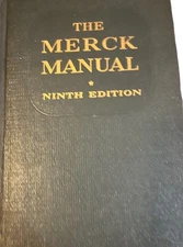 The Merck Manual of Diagnosis and Therapy 9th Edition 1956 HC