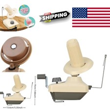 Convenient Hand Operated Yarn Winder Gray Lightweight Ideal for Wool and Strings