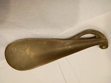 Vintage Solid Brass Shoe Horn 5 3/8 Inches