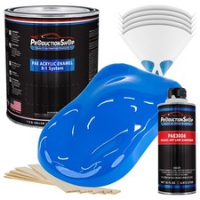 Productionshop High Gloss Grabber Blue Acrylic Enamel Gallon Kit Auto Paint Productionshop High Gloss Grabber Blue Acrylic Enamel Gallon Kit Auto Paint