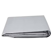 TARPS NOW CSP12S-5050 Heavy Duty Tarp, 50 ft x 50 ft, 12 Mil, Silver,