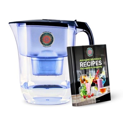 Pitcher of Life Alkaline Water Filter System + 119 Alkaline Beverages Recipe ...