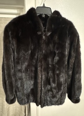 Authentic Flemington Furs Natural Mink Jacket - Dark Brown - Excellent Conditio