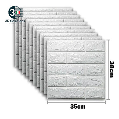 10 Stück 3D Schaum Wandtattoo selbstklebend Decor Panel Room Papier D