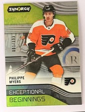 2019-20 Upper Deck Synergy #EB-10 Philippe Myers Exceptional Beginnings #/999