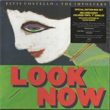 Elvis Costello & Imposters- "Look Now" Special Edition 8x7" Box Set Color vinyl