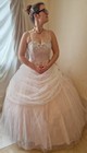 Ronald Joyce Pink Wedding Dress Size 18 Excellent Condition