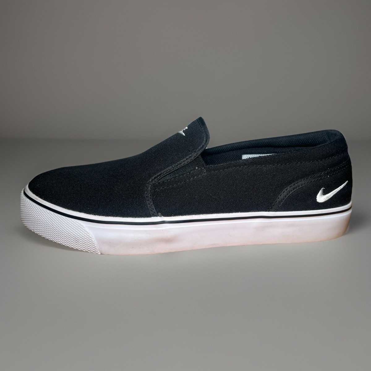 Nike Toki Slip Txt Black 724762 011 28.5Cm Blk Canvas | eBay