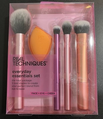 REAL TECHNIQUES EVERYDAY ESSENTIALS FACE + EYE + CHEEK SET (BRAND NEW)