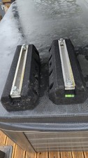 400 mm Anti Vibration AC Mounting Feet Pair Heat Pump Rubber Base Kit UK HD