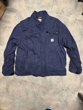 Carhartt Men's Jacket insulation,FR Flame Resistant Full Swing Size, Navy Blue