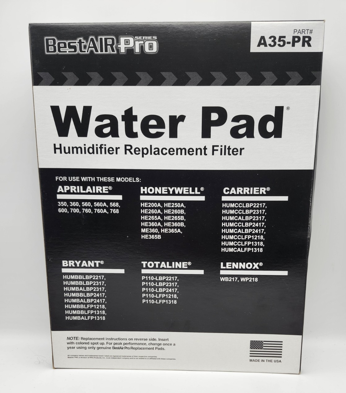 NEW Best Air Pro Series A35-PR Water Pad Humidifier Replacement Filter