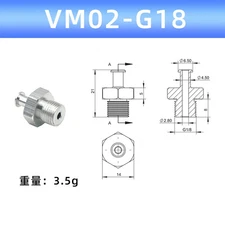 10PC New FIT FOR Vacuum suction cup direct insertion connector VM02-G18 7.Y00703