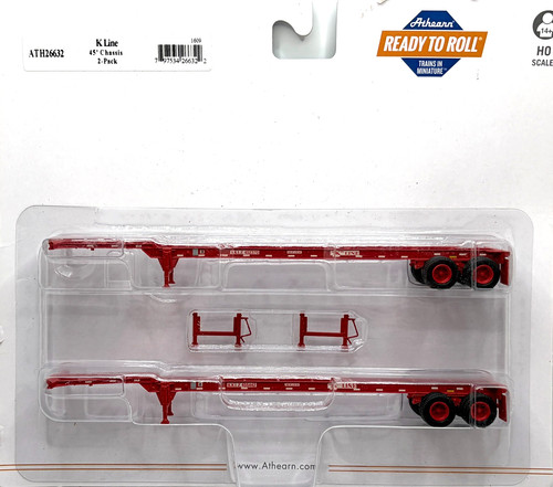 HO ATHEARN 26632 45' CHASIS PAQUETE DE 2 LÍNEA K | Condition: New