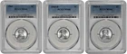 1943 P D S 1c Lincoln Steel Wheat Cent PCGS Graded MS 66 Three Coin Lot