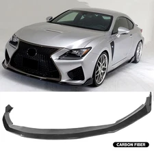 3PCS Carbon Fiber Front Bumper Lip Splitter Spoiler For Lexus GS-F 2016-2020