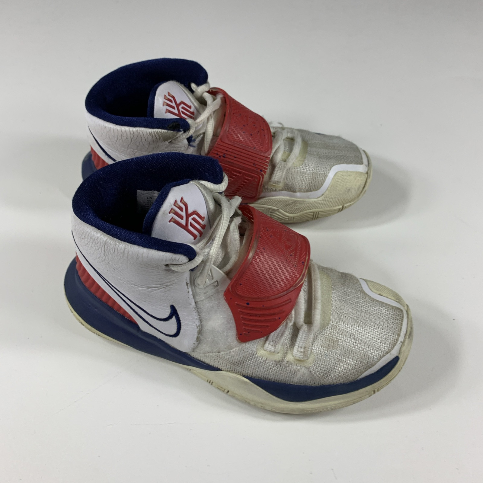- White Blue Red - High Tops - Kids Size 1y